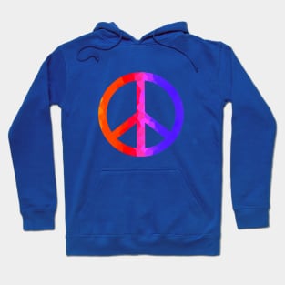 Abstract Retro Peace Sign Hoodie